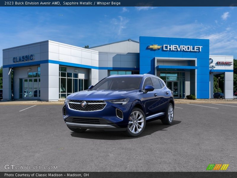 Sapphire Metallic / Whisper Beige 2023 Buick Envision Avenir AWD