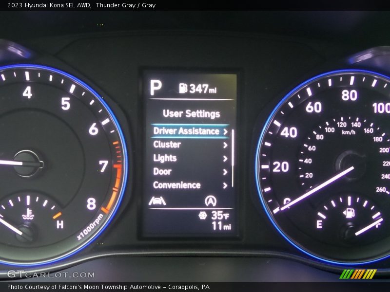 Thunder Gray / Gray 2023 Hyundai Kona SEL AWD