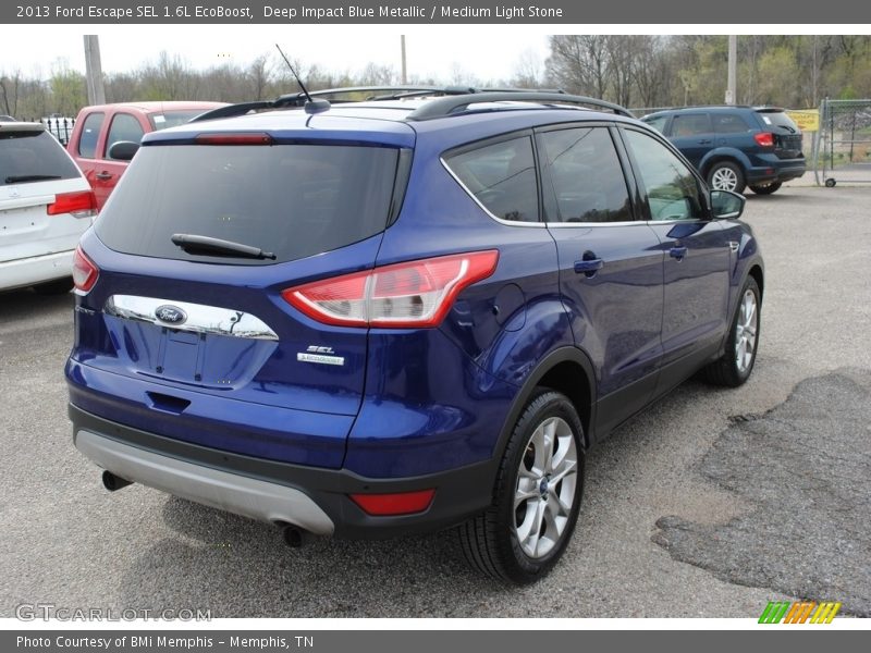 Deep Impact Blue Metallic / Medium Light Stone 2013 Ford Escape SEL 1.6L EcoBoost
