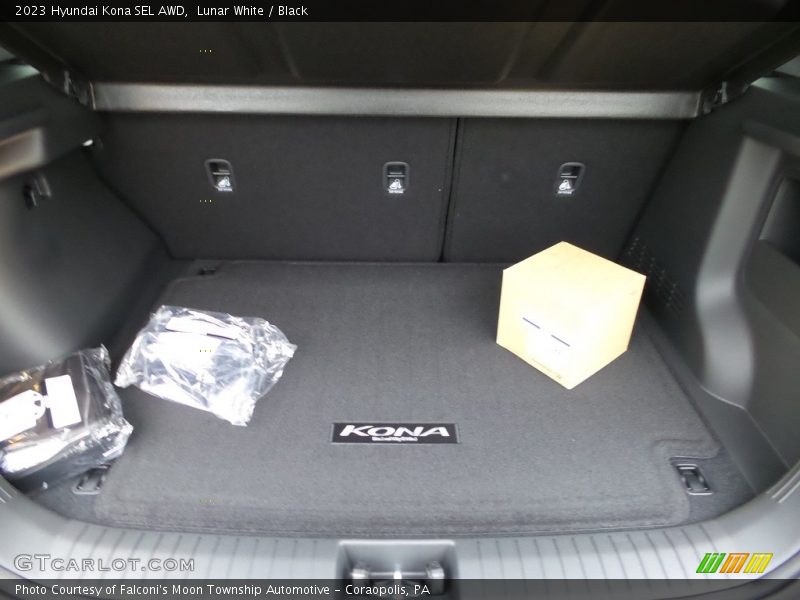 Lunar White / Black 2023 Hyundai Kona SEL AWD