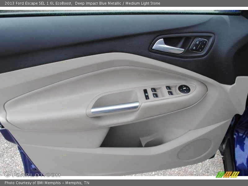 Deep Impact Blue Metallic / Medium Light Stone 2013 Ford Escape SEL 1.6L EcoBoost