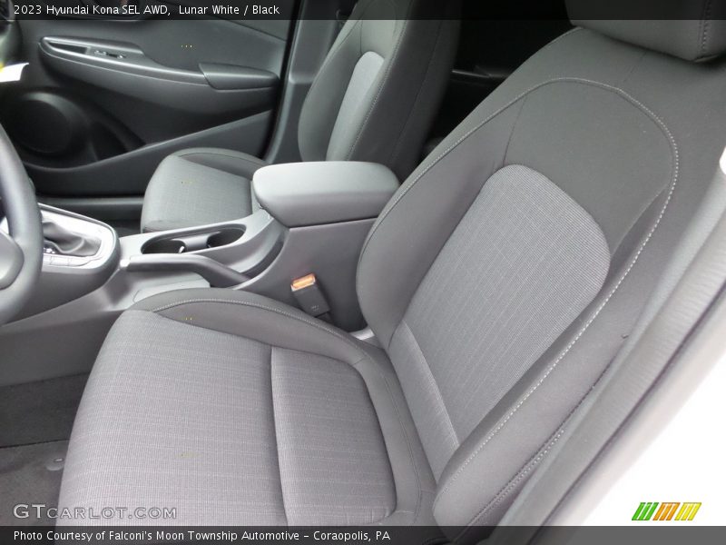 Lunar White / Black 2023 Hyundai Kona SEL AWD