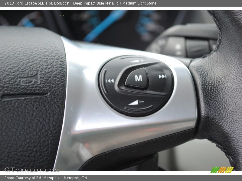 Deep Impact Blue Metallic / Medium Light Stone 2013 Ford Escape SEL 1.6L EcoBoost