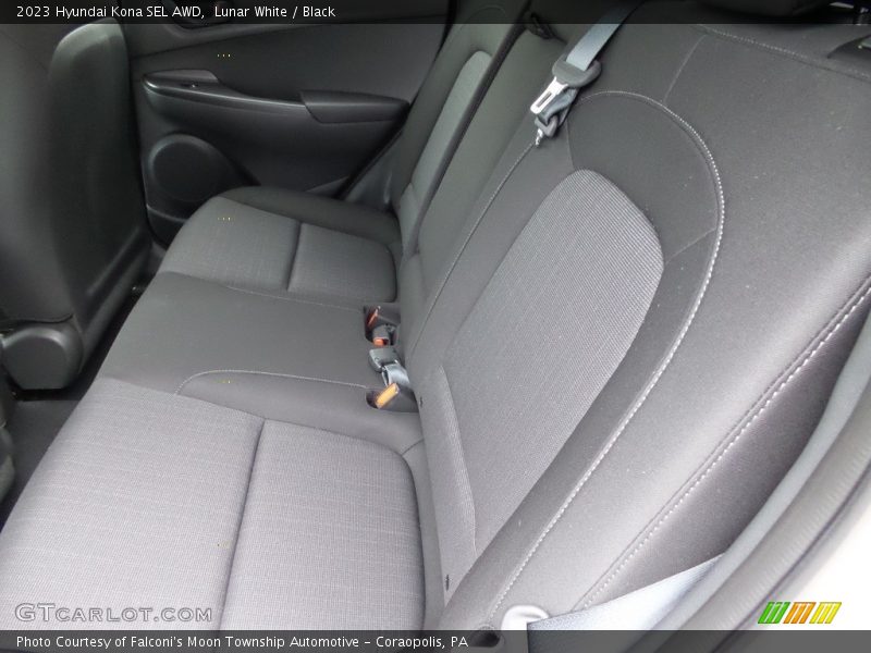 Lunar White / Black 2023 Hyundai Kona SEL AWD