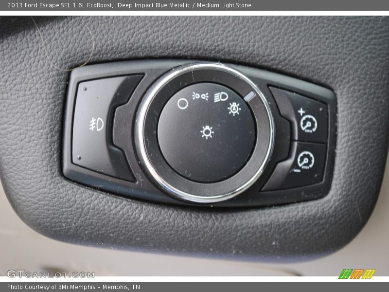 Deep Impact Blue Metallic / Medium Light Stone 2013 Ford Escape SEL 1.6L EcoBoost