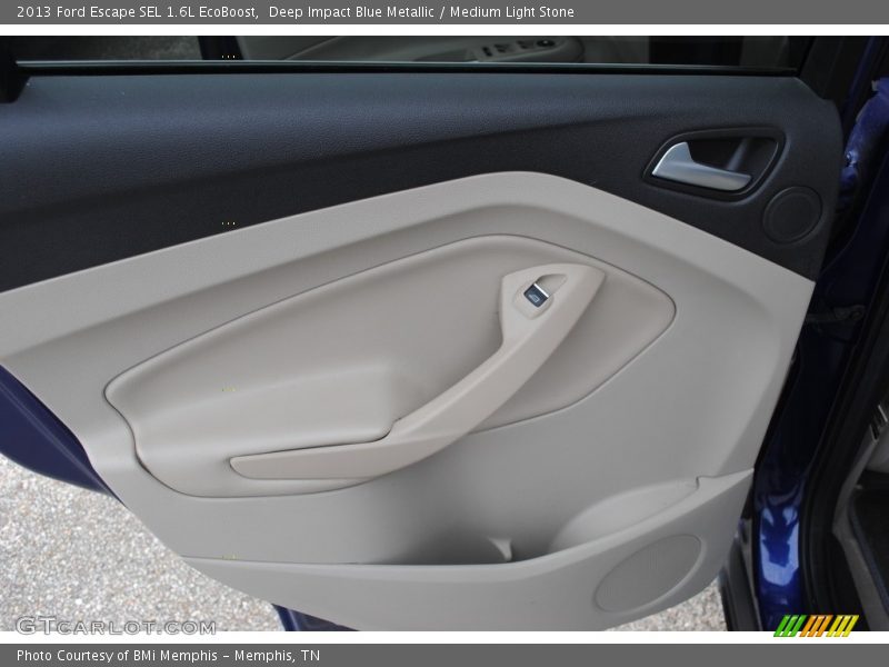 Deep Impact Blue Metallic / Medium Light Stone 2013 Ford Escape SEL 1.6L EcoBoost