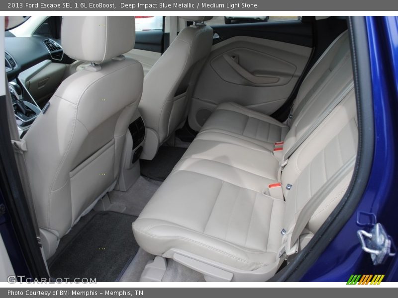 Deep Impact Blue Metallic / Medium Light Stone 2013 Ford Escape SEL 1.6L EcoBoost