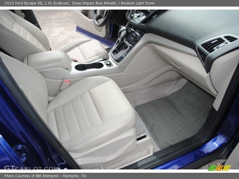 Deep Impact Blue Metallic / Medium Light Stone 2013 Ford Escape SEL 1.6L EcoBoost
