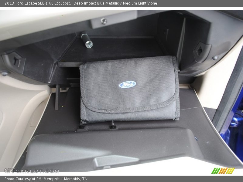 Deep Impact Blue Metallic / Medium Light Stone 2013 Ford Escape SEL 1.6L EcoBoost
