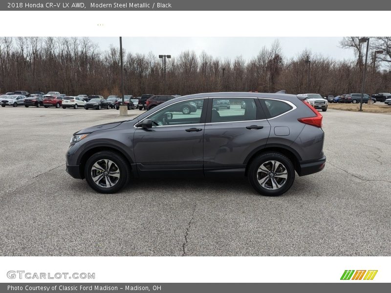 Modern Steel Metallic / Black 2018 Honda CR-V LX AWD
