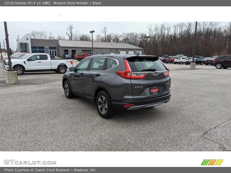 Modern Steel Metallic / Black 2018 Honda CR-V LX AWD