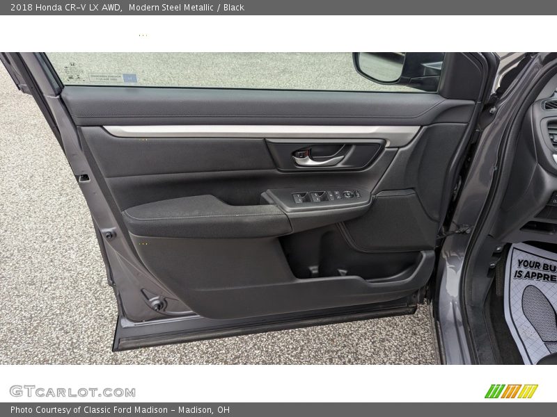 Modern Steel Metallic / Black 2018 Honda CR-V LX AWD