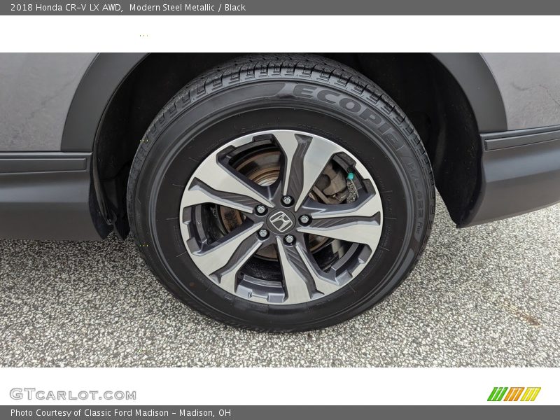 Modern Steel Metallic / Black 2018 Honda CR-V LX AWD