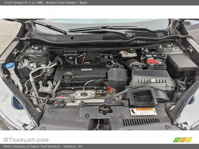 Modern Steel Metallic / Black 2018 Honda CR-V LX AWD
