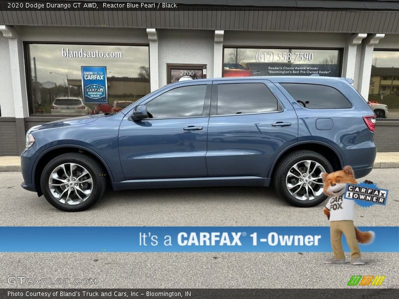 Reactor Blue Pearl / Black 2020 Dodge Durango GT AWD