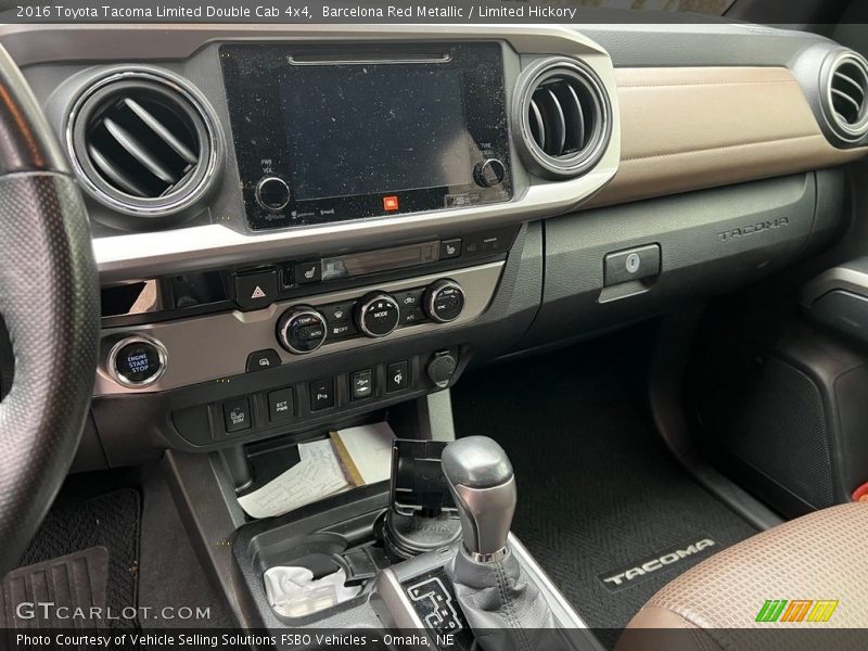 Dashboard of 2016 Tacoma Limited Double Cab 4x4