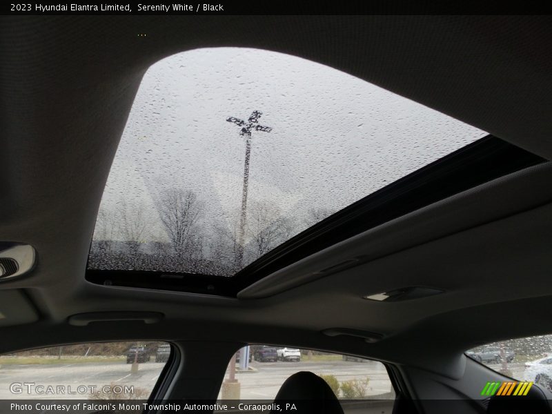 Sunroof of 2023 Elantra Limited