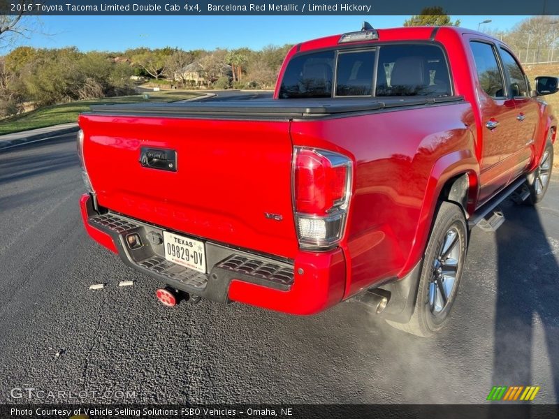 Barcelona Red Metallic / Limited Hickory 2016 Toyota Tacoma Limited Double Cab 4x4