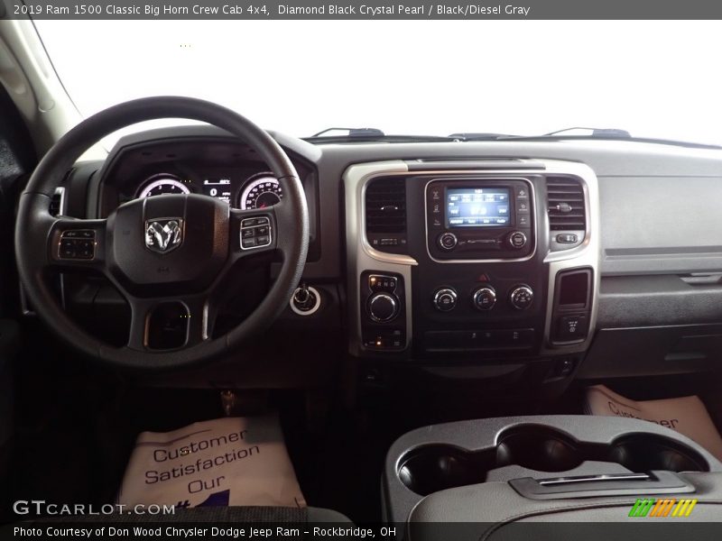 Diamond Black Crystal Pearl / Black/Diesel Gray 2019 Ram 1500 Classic Big Horn Crew Cab 4x4