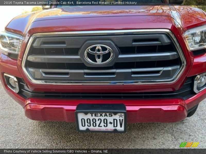 Barcelona Red Metallic / Limited Hickory 2016 Toyota Tacoma Limited Double Cab 4x4