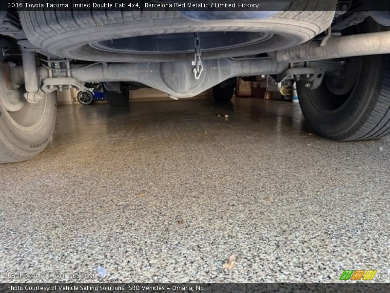 Undercarriage of 2016 Tacoma Limited Double Cab 4x4
