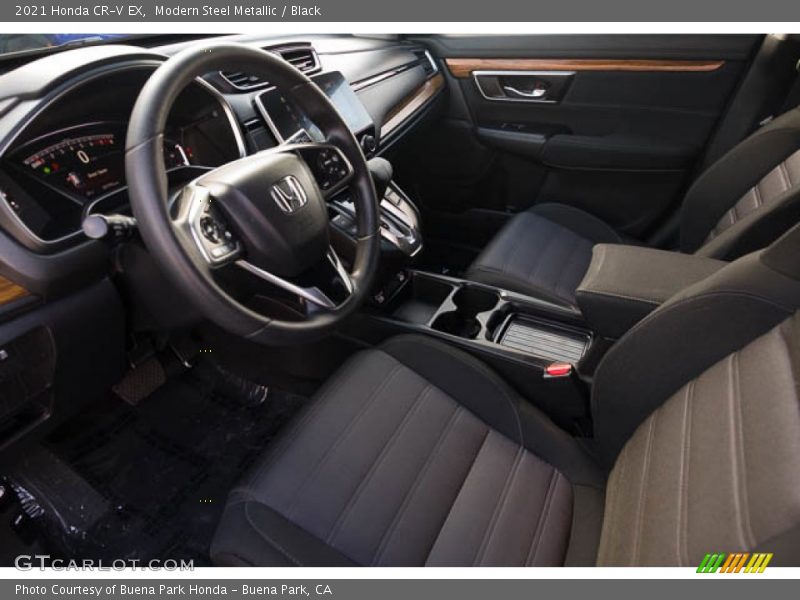 Modern Steel Metallic / Black 2021 Honda CR-V EX