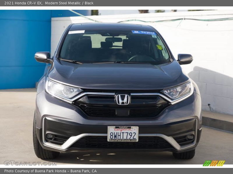 Modern Steel Metallic / Black 2021 Honda CR-V EX