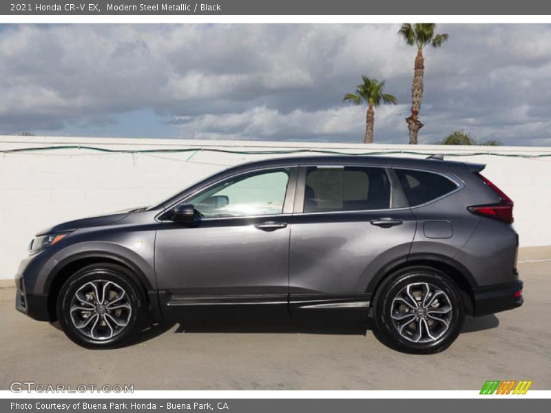 Modern Steel Metallic / Black 2021 Honda CR-V EX