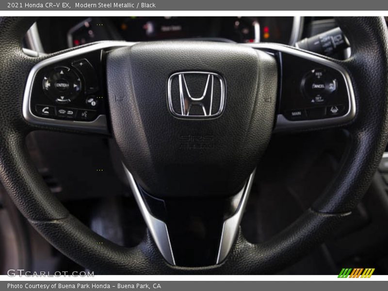 Modern Steel Metallic / Black 2021 Honda CR-V EX