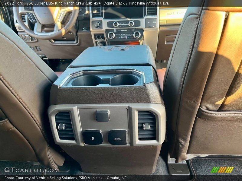Agate Black / Kingsville Antique/Java 2022 Ford F350 Super Duty King Ranch Crew Cab 4x4