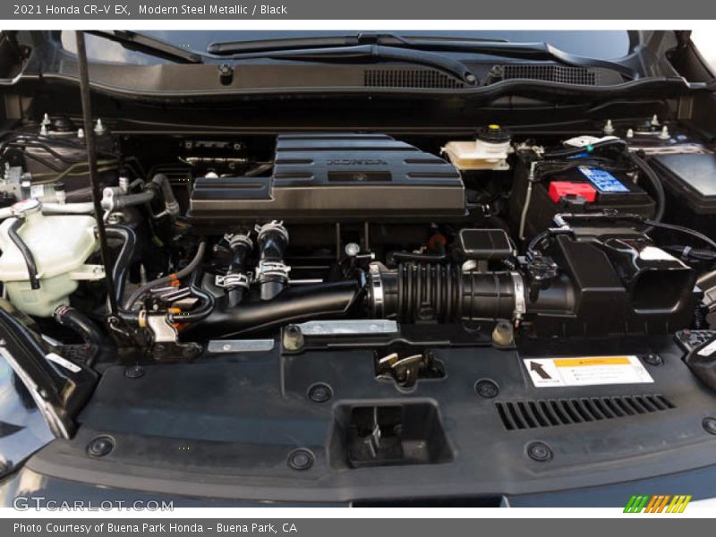 Modern Steel Metallic / Black 2021 Honda CR-V EX