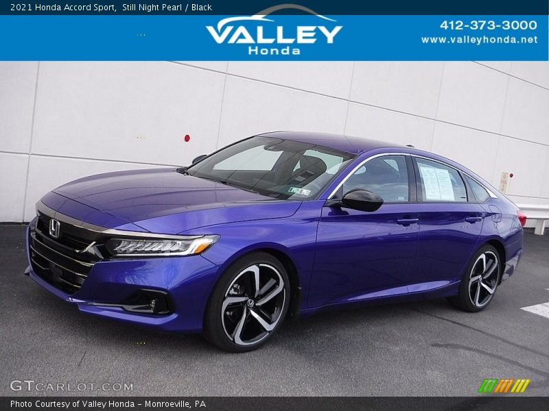 Still Night Pearl / Black 2021 Honda Accord Sport