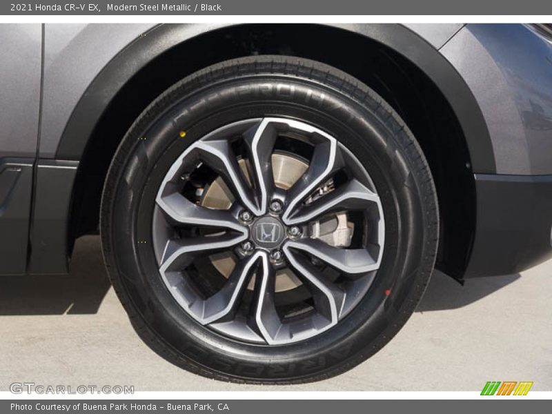 Modern Steel Metallic / Black 2021 Honda CR-V EX