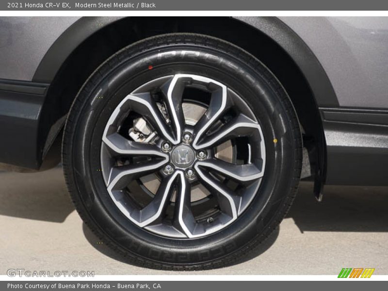 Modern Steel Metallic / Black 2021 Honda CR-V EX