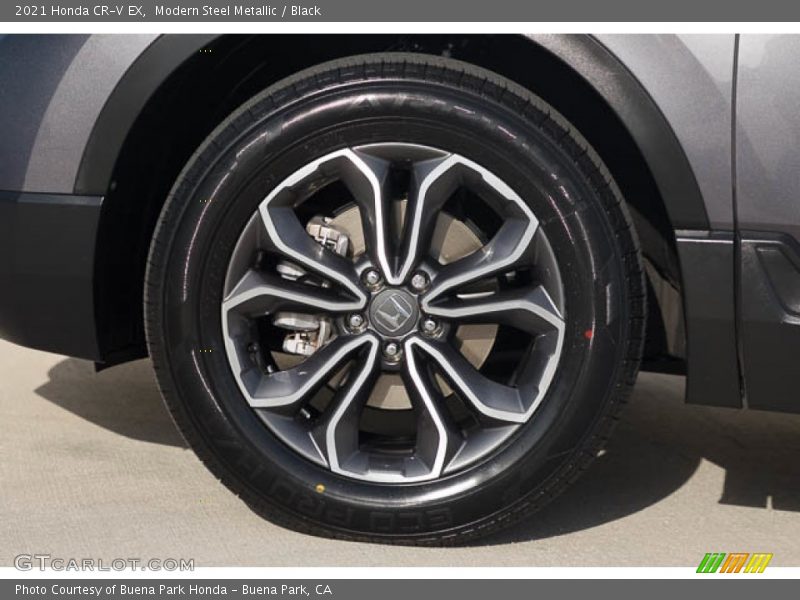 Modern Steel Metallic / Black 2021 Honda CR-V EX