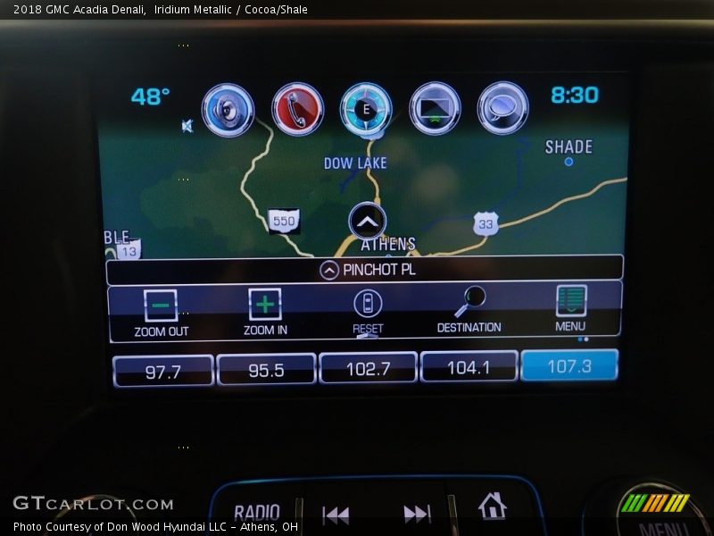 Iridium Metallic / Cocoa/Shale 2018 GMC Acadia Denali