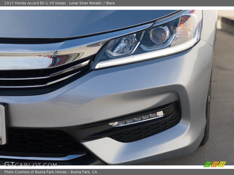 Lunar Silver Metallic / Black 2017 Honda Accord EX-L V6 Sedan