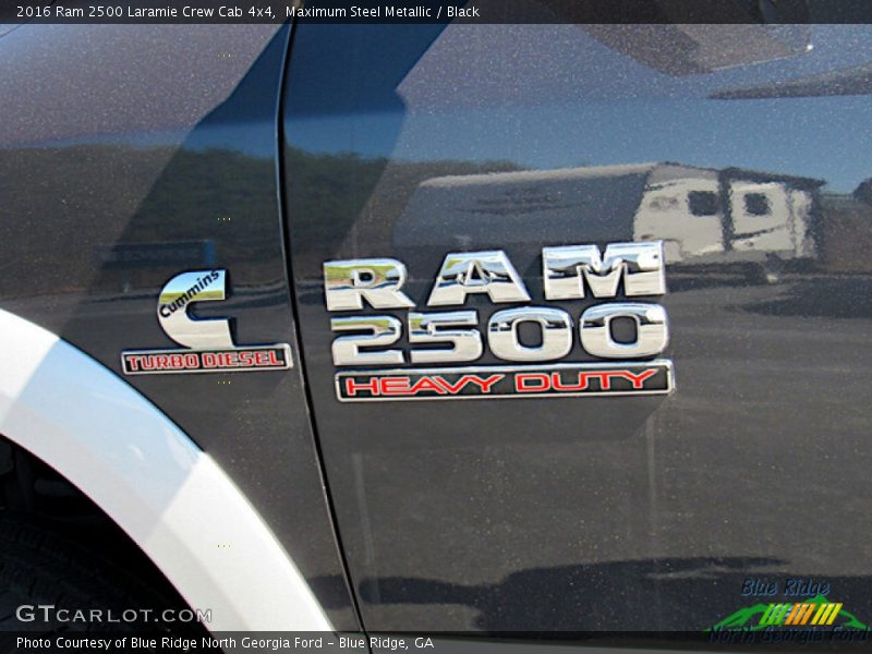 Maximum Steel Metallic / Black 2016 Ram 2500 Laramie Crew Cab 4x4