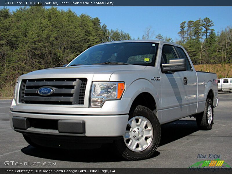 Ingot Silver Metallic / Steel Gray 2011 Ford F150 XLT SuperCab