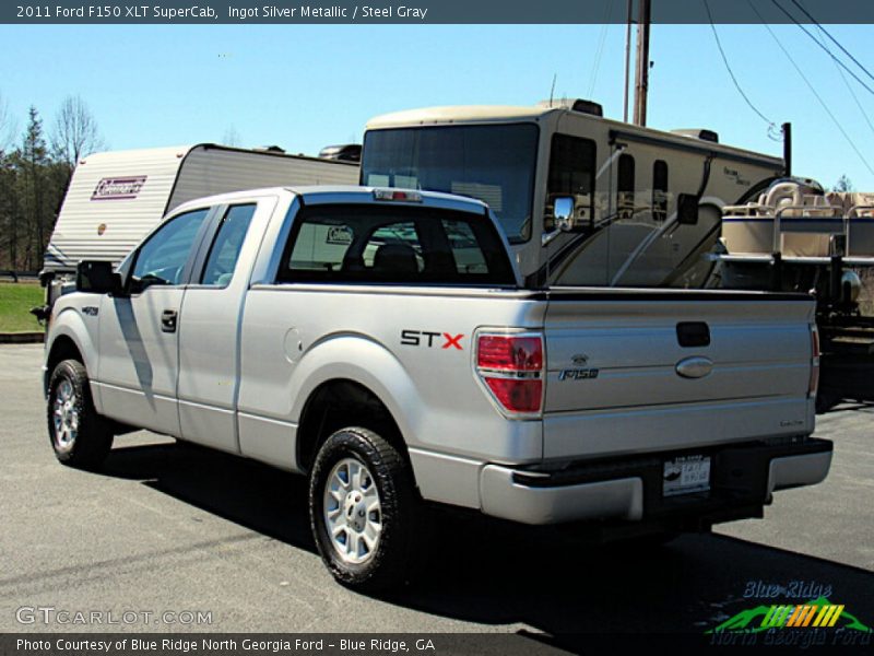 Ingot Silver Metallic / Steel Gray 2011 Ford F150 XLT SuperCab