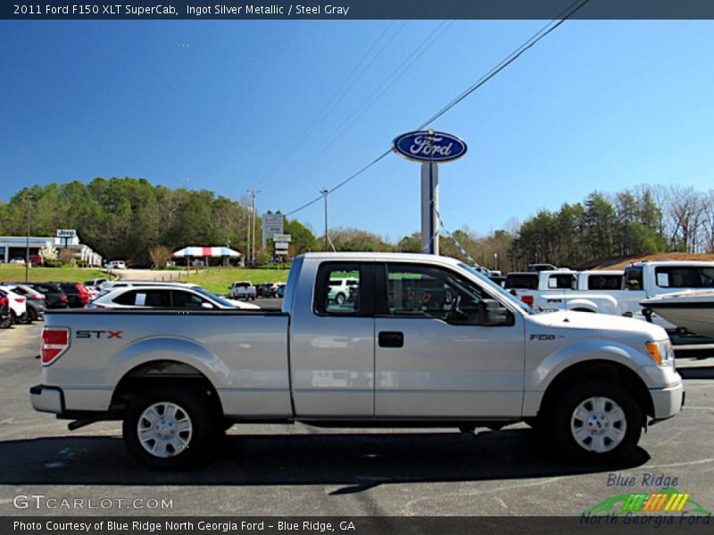 Ingot Silver Metallic / Steel Gray 2011 Ford F150 XLT SuperCab