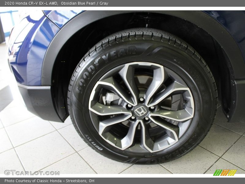 Obsidian Blue Pearl / Gray 2020 Honda CR-V EX-L AWD
