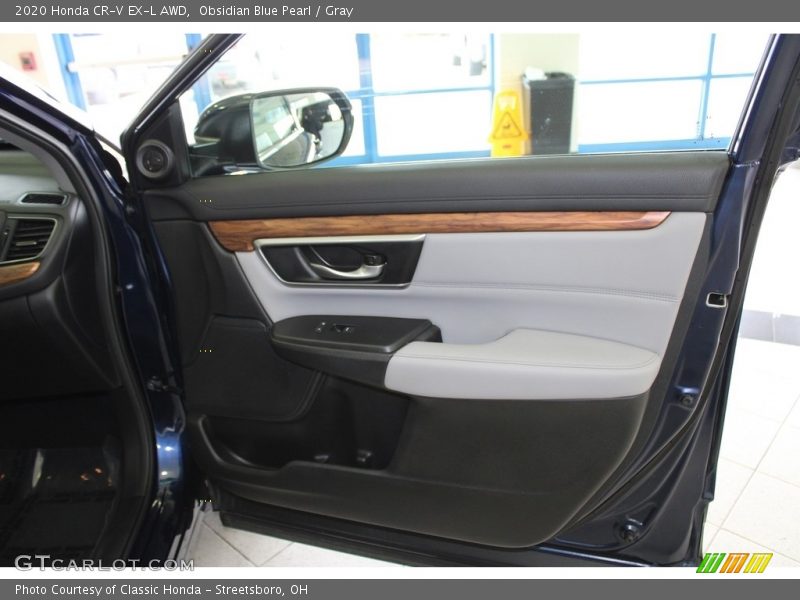Obsidian Blue Pearl / Gray 2020 Honda CR-V EX-L AWD