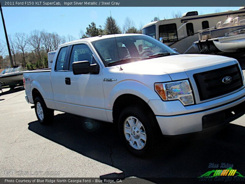 Ingot Silver Metallic / Steel Gray 2011 Ford F150 XLT SuperCab