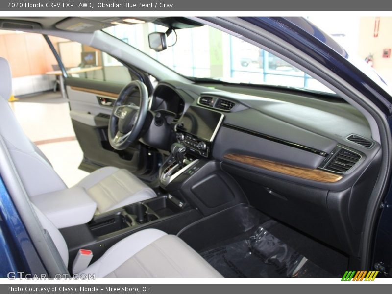 Obsidian Blue Pearl / Gray 2020 Honda CR-V EX-L AWD