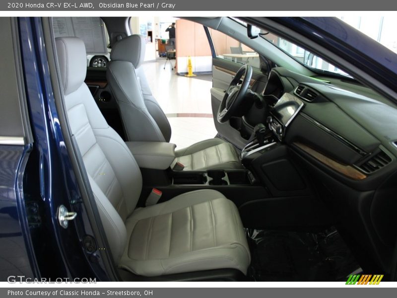 Obsidian Blue Pearl / Gray 2020 Honda CR-V EX-L AWD