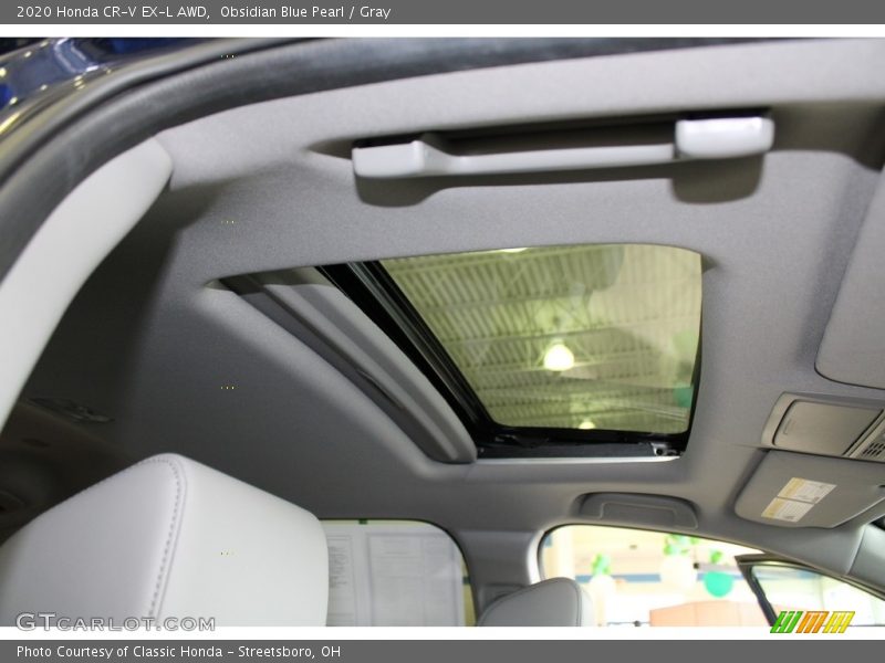 Obsidian Blue Pearl / Gray 2020 Honda CR-V EX-L AWD