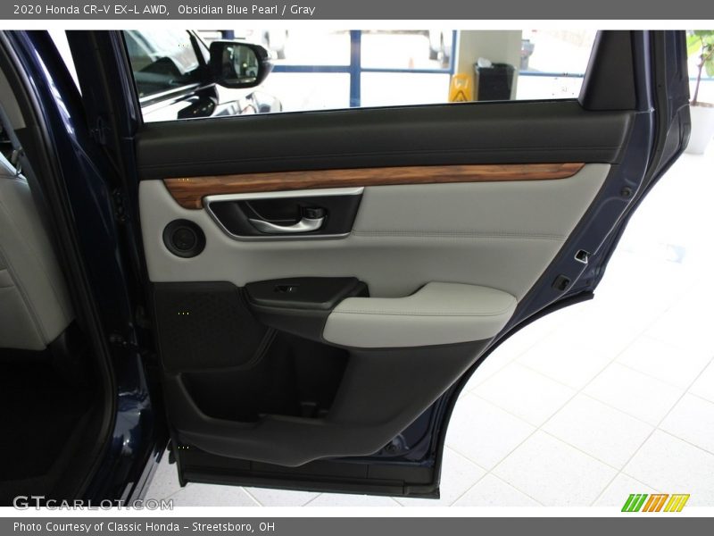 Obsidian Blue Pearl / Gray 2020 Honda CR-V EX-L AWD
