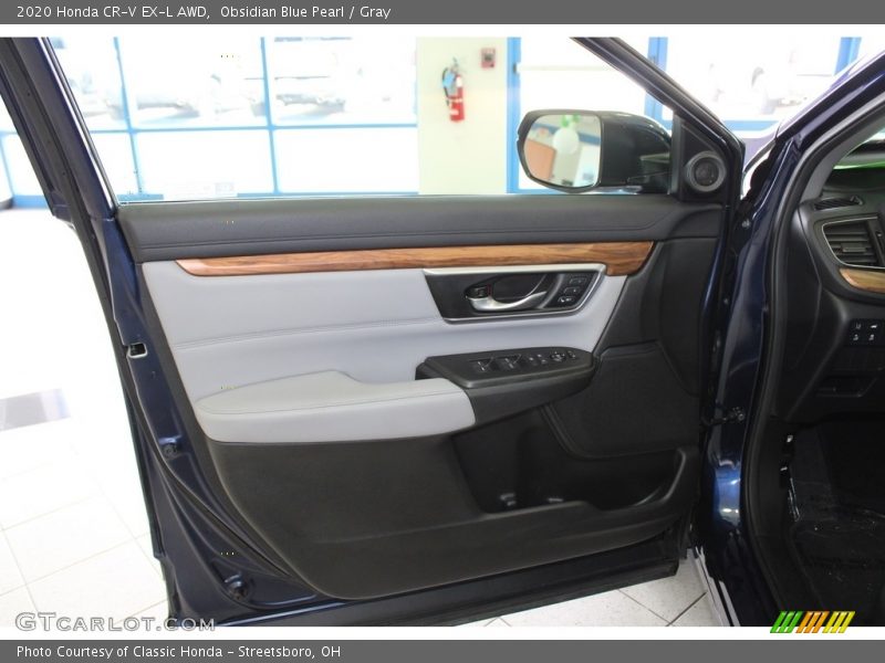 Obsidian Blue Pearl / Gray 2020 Honda CR-V EX-L AWD