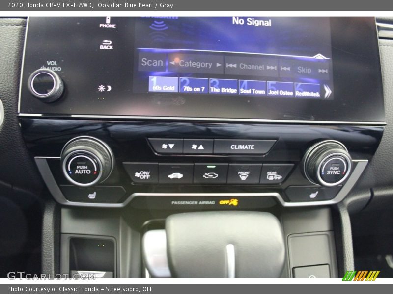 Obsidian Blue Pearl / Gray 2020 Honda CR-V EX-L AWD